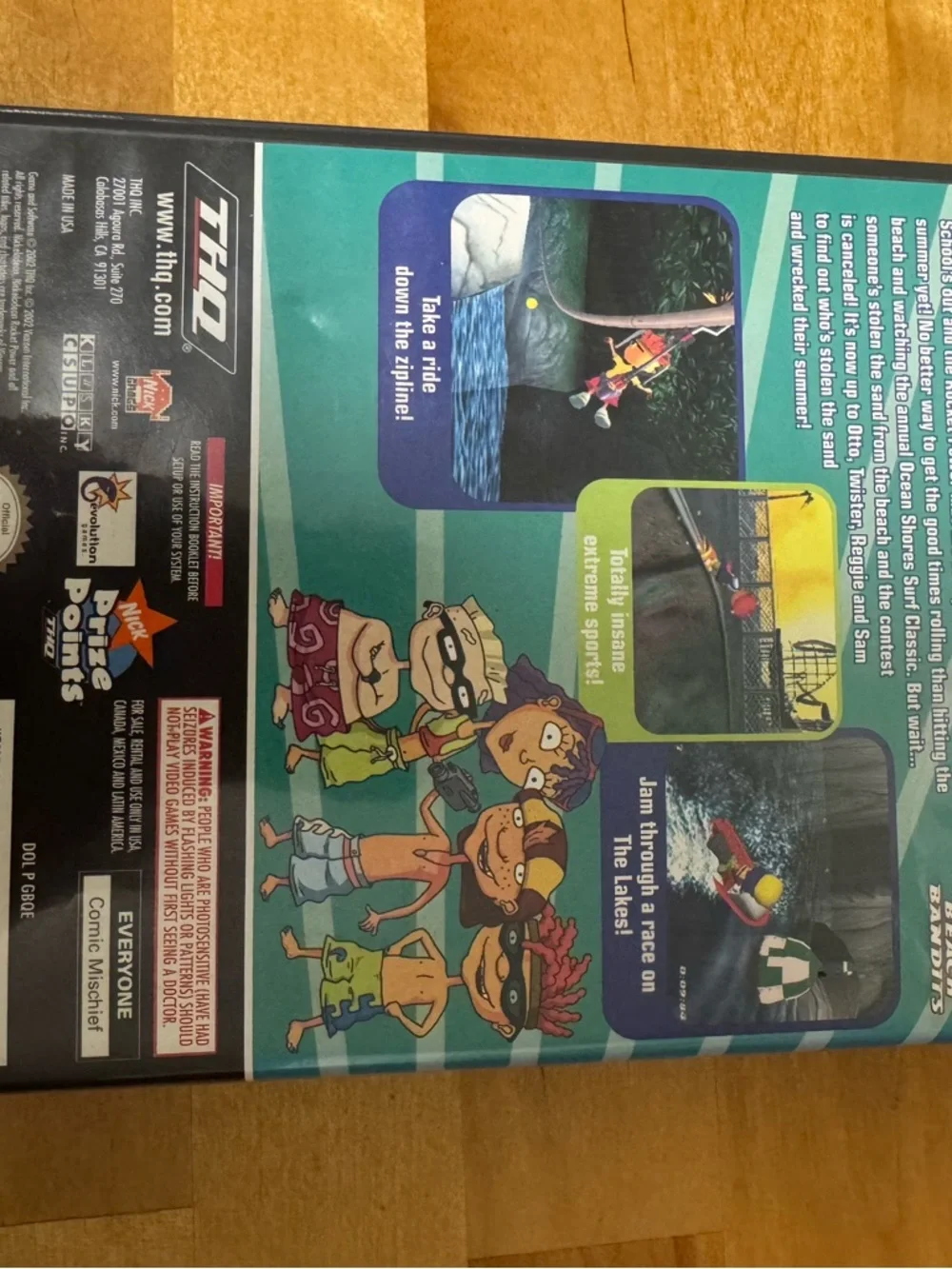 Nickelodeon Rocket Power Beach Bandits Nintendo Gamecube and Wii Video Game